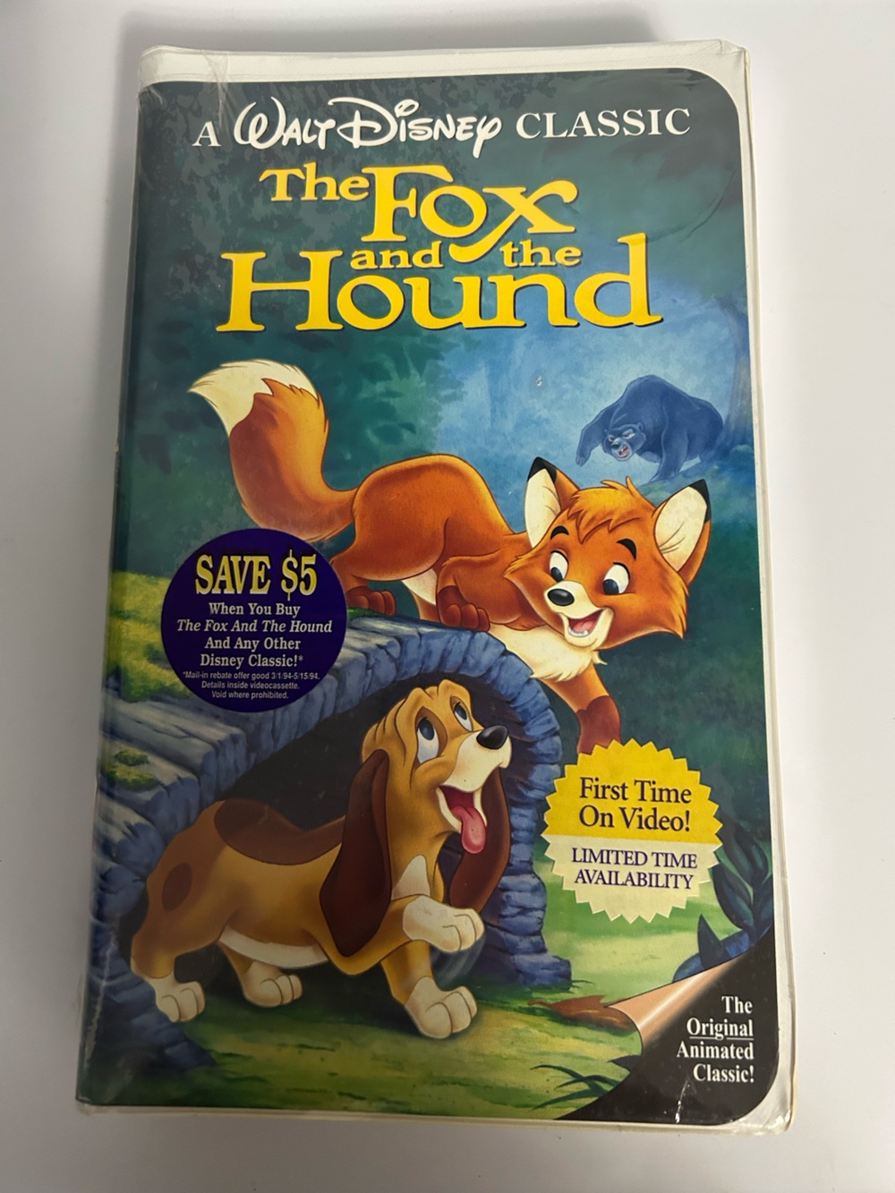 Disney The Fox and the Hound 1994 Factory Sealed Disney VHS Tape